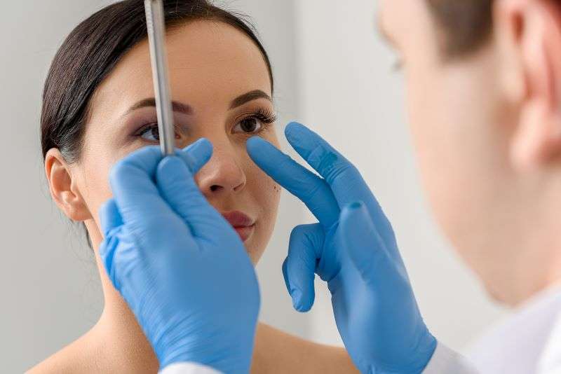 doctor examining female